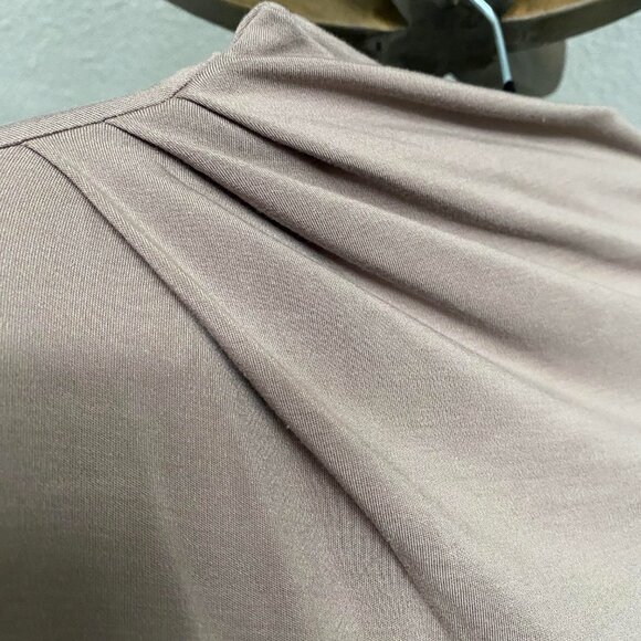 ARITZIA Babaton Boardroom Longsleeve Cowlneck in Taupe Size S - Picture 5 of 7
